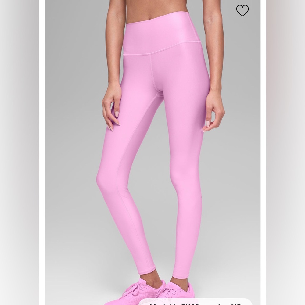 Alo yoga high waist air lift leggings size small candy pink